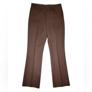 Etcetera Chocolate Brown Boot Cut Flare Trouser Pants Size Large MSRP $365